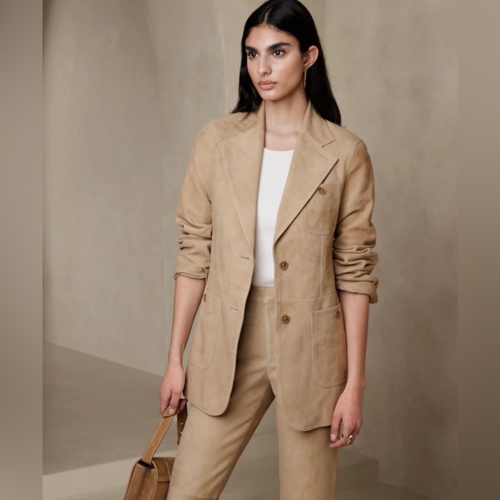 Banana Republic Heritage Briar Suede Blazer